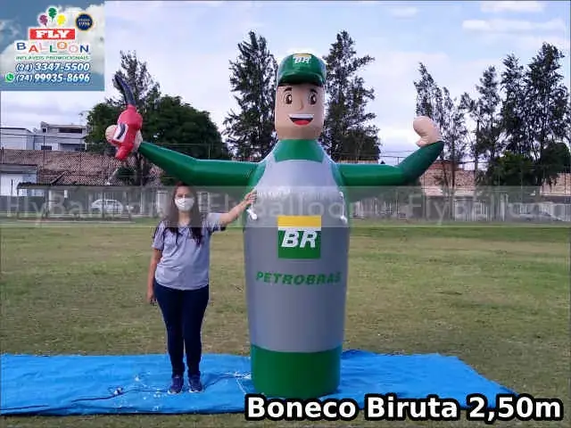 Boneco do posto biruta inflável personalizado para Petrobras