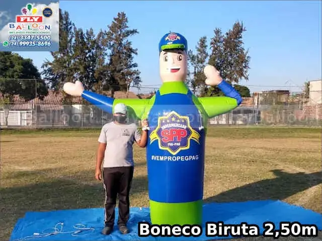 Boneco inflável biruta para Supermercado Peg Pag