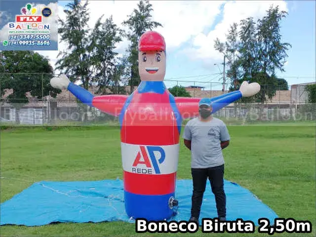Boneco do posto biruta inflável para Rede AP de Combustíveis