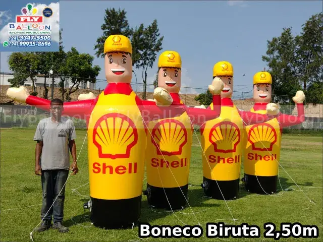 Bonecos biruta infláveis interativos personalizados para postos Shell